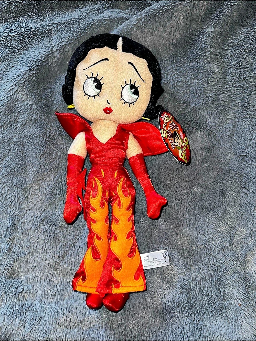Betty Boop Flame Outfit Plush NWT